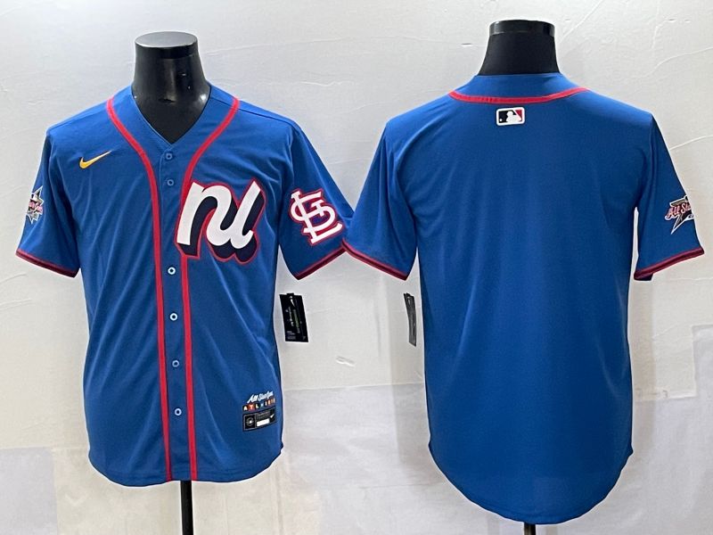 Men 2025 St.Louis Cardinals Blank Blue All star Nike MLB Jersey style 01->st.louis cardinals->MLB Jersey